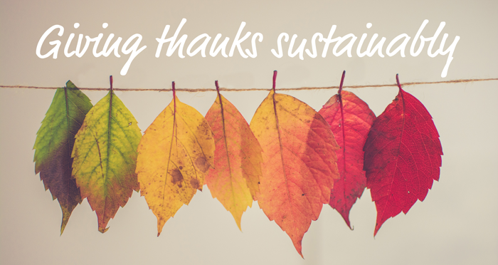 Giving thanks sustainably
